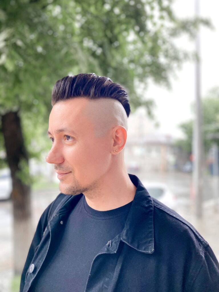 Textured Pompadour High Fade