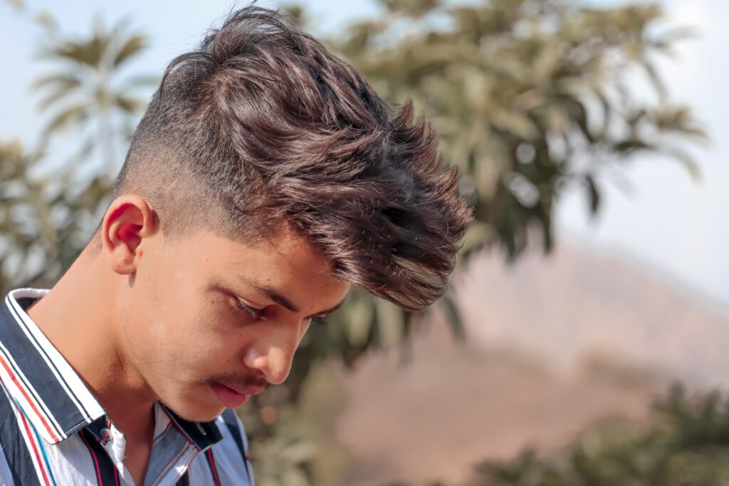 Messy Textured High Fade